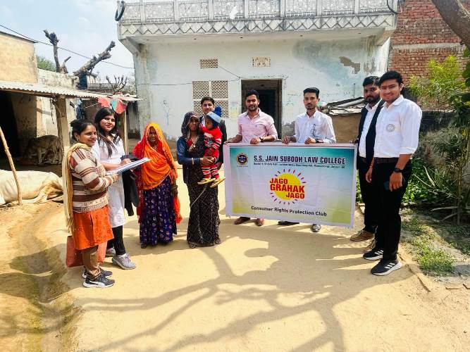 S.S. Jain Subodh Law College has Organized a Consumer Rights Awareness Camp at Panwaliya Village